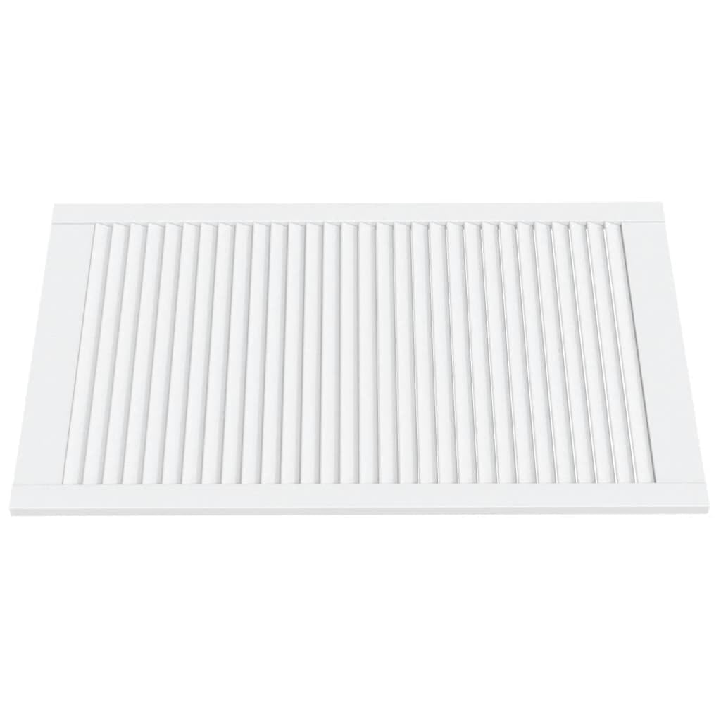 Genérico Puerta de Armario de Lamas Madera Pino Blanco 99,3x59,4 cm,Bricolaje,Accesorios de Bricolaje,Ferretería para armarios,Puertas de armarios,151175