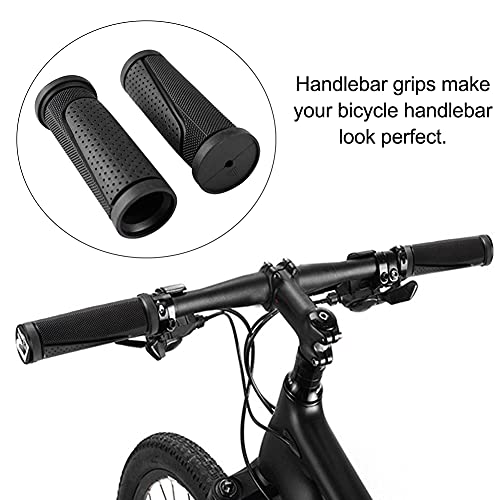 SYCOOVEN Bike Handlebar Grips, Non-Slip Rubber Bicycle Handlebar Grips Comfortable Short Mini Handle G rips Bike G rips (Color:Black) - Thumbnail 5