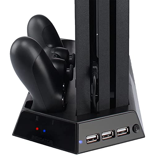 Fastsnail PJ10-MS-1-1 Vertical Stand For Ps4 Pro With Cooling Fan, Controller Charging Station For Playstation 4 Pro thumb #5