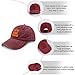 Kind of Rude Potato Thanksgiving Couple Hat for Mens Fashion Washed Distressed Wine Red