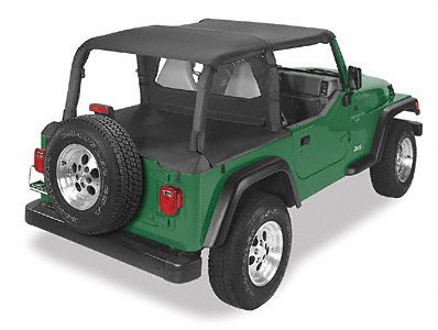 Pavement Ends by Bestop 41422-37 Spice Cab Curtain for 1980-2002 CJ7 and Wrangler