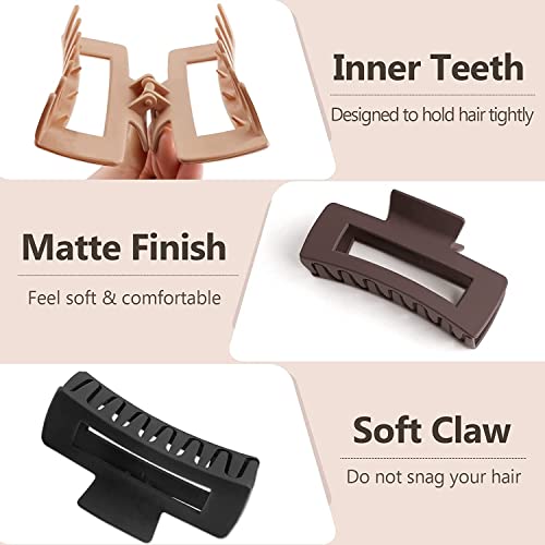 Ello Large Claw Clips, Large Claw Clip for Thick Hair, Hair Clips for Women and Girls - Image 3