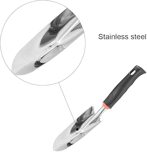Miniatura 3 de Pala de jardín Paleta de jardín de acero inoxidable Pala de mano Pala antideslizante Pala pequeña para plantar trasplante deshierbe excavación