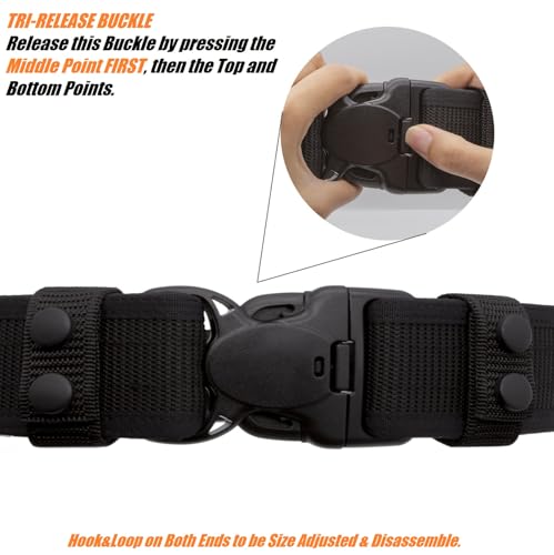 Duty Belt 1.5" Law Enforcement Police Security Nylon Utility Work Belts4