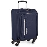 Pierre Cardin Cion Equipaje de cara suave con ruedas duraderas probadas por estrés | Maleta telescópica con asas de embalaje CL610M, Azul marino y gris., Small,