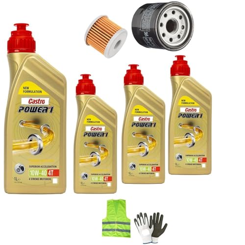 4 LITRI DI OLIO MOTORE CASTRO L POWER 1 4T 10W-40
