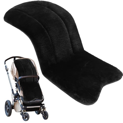 Liner de asiento de cochecito, revestimiento de asiento de pizón cálido de plush de 30x15 pulgadas, inserto de silla de empuje universal y gruesa para el cochecito de clima frío, silla de comedor, us