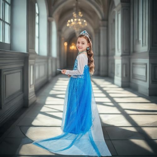 Disfraz de princesa para niñas 4-5 años miniatura 3