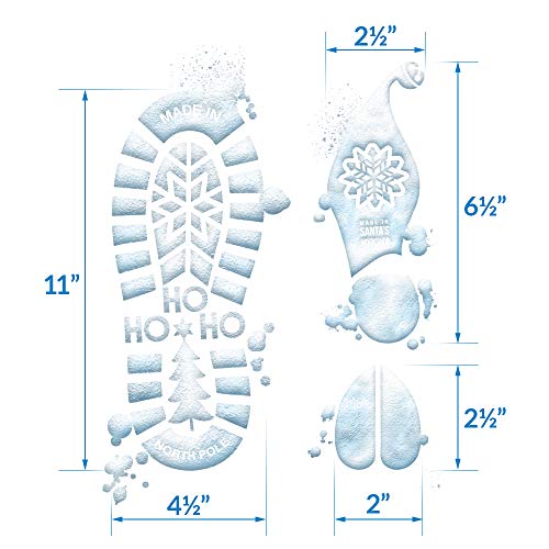 Colonel Pickles Santa Footprints 180ct Floor Stickers Kit Reindeer Elf by Colonel Pickles Novelties - Used condition - Image 5