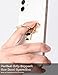 Allengel Bee Phone Ring Holder Finger Kickstand with Crystal, Cute Phone Ring Grip Holder for iPhone or Smartphone Cases, Gold Black