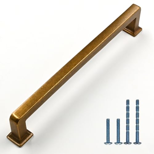 Coinkoly Antique Brass Cabinet Handles Kitchen Pulls 7.5 Inch 10 Pack