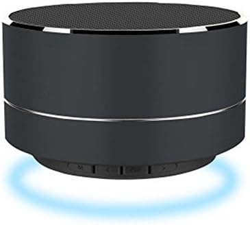 KAIQISJ A10 Black Portable Wireless Transmission Minimalist Style LED Reflective Light Bluetooth Speaker