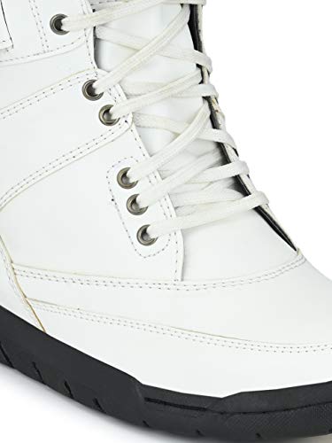 Image of Eego Italy Men's Premium High Top Boots (NR-6-White-11)