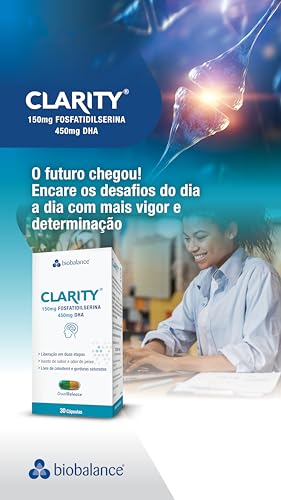 Clarity Biobalance - 150mg Fosfatidilserina e 450mg DHA - 30 Cápsulas