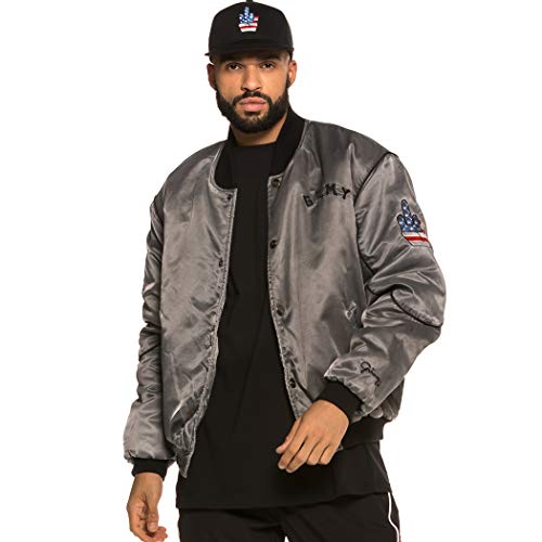GRIMEY Chaqueta Runaway Slave Satin FW18 Grey-L