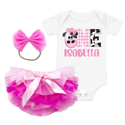 Cow Birthday Dress Farm Animal Birthday outfit 1st Birthday Outfit Toddler Farm Animal Shirt Tutu Tulle Skirt and Baby Headbands Cow Moo Moo Farm Onesies 1st 2nd 3rd 4th Birthday2
