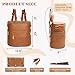 miss fong Diaper Bag Backpack Baby Diaper Bag, Large Leather Diaper Bag Backpack with Changing Pad, Stroller Straps, and 2 Insulated Pockets(Convertible, Brown)