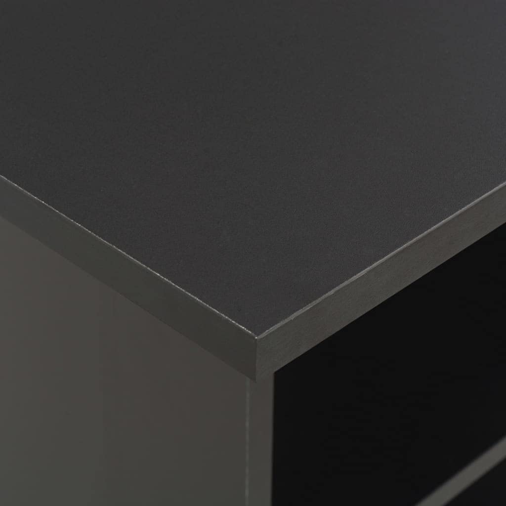 vidaXL Tavolo da Bar Nero 60x60x110 cm