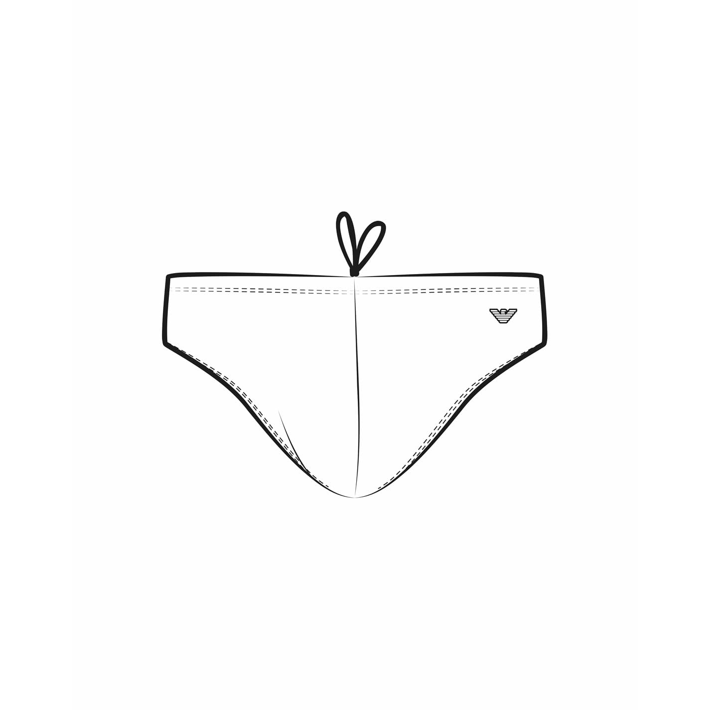 EMPORIO ARMANI Men's Essential Brief White L