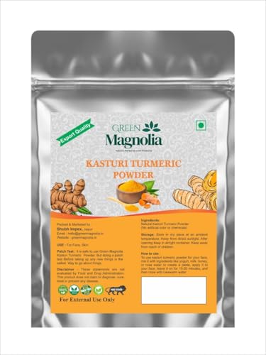 Image of Kasturi Turmeric Powder for Face & Skin Natural & Chemical-Free Wild Turmeric Powder for Skincare & Face Packs Help in Tan Removal Face cleansing (200gm)