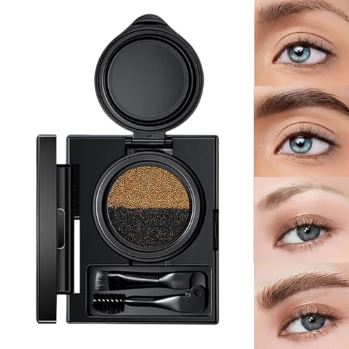 lyanny Pomada para cejas,Crema para cejas, Sello multifuncional para delineador de ojos, Sello multifuncional para delineador de ojos de doble cabeza, polvo para cejas resistente al agua y crema para