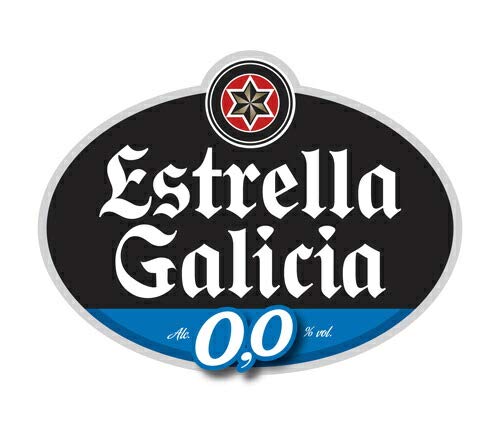 Estrella Galicia Crisp and Clean Non-Alcoholic Lager 330 ML X 12 Pack of 12 Cans