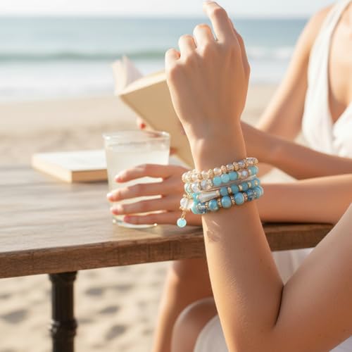 Bijoux en perles empilables et bracelets Boho au design extensible unique
