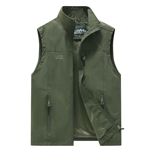 Gilet de pêche homme vêtement d'extérieur 2025 veste utilitaire randonnée avec poches