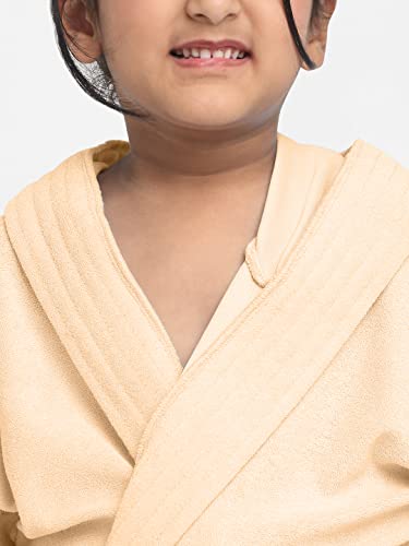 Image of CREEVA Cozy Hooded Bathrobe for Kids - Lightweight, Quick-Dry, and Perfect for Daily Use