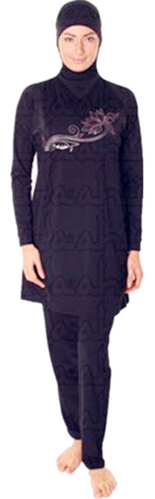 KXCFCYS Stylish Modest Muslim Islamic Swimsuit for Women Hijab & Full Coverage Swimwear Perfect for Swimming, Beach & Daily Wear (Int’l – 5XL, NO-1)