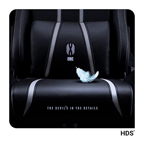 Sedia Gaming Ergonomica X-One 2.0 | Poltrona Gaming con Braccioli Regolabili, Supporto Lombare, Funzione di Inclinazione | Sedia Gamer 160 kg, Gaming Chair | King (XL) | Nero-Bianco - Sedia gaming - Immagine 9