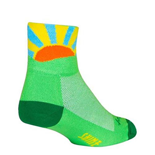 SockGuy Classic 3in Sunshine Cycling/Running Socks (Sunshine