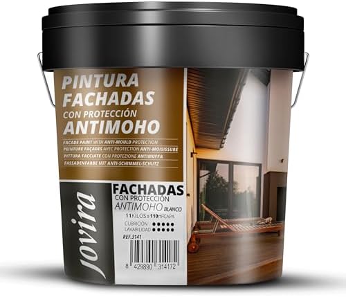JOVIRA PINTURAS PINTURA FACHADAS ANTIMOHO - 11 KG - Repelente al ...