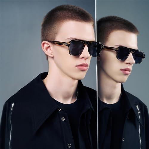 Image of BOLON Men Retro Single Bridge Aviator UV400 Sunglasses BL3100 Le mans 53mm | Exclusive Eyewear Brand of EssilorLuxottica