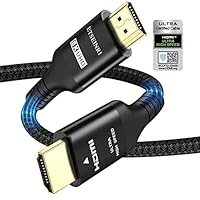 8K HDMI 2.1 Kabel 1M, Zertifiziert 48Gbps Ultra High Speed Geflochtenes HDMI Kabel 8K@60Hz 4K@120Hz RTX 3090 eARC Dynamisches HDR HDCP 2.2&2.3 Dolby Atmos Kompatibel mit PS5 HDTV Monitor Xbox-Serie