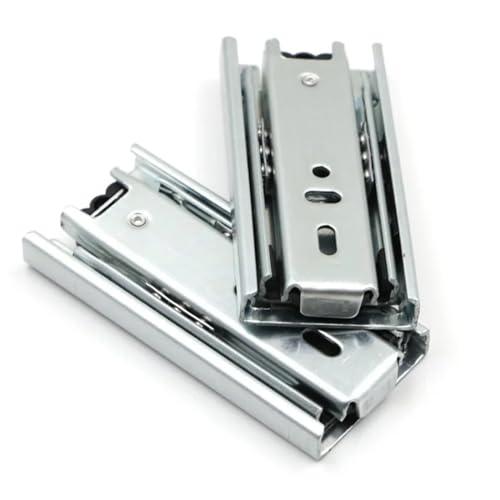 Guías pequeñas para cajones de 3 secciones extraídas y mini riel 4