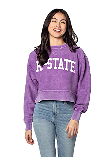 Image of chicka-d NCAA womens Corded Boxy Pullover