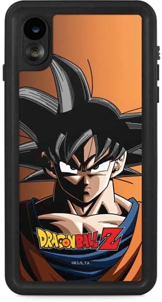Skinit Waterproof Phone Case Compatible with iPhone XR - Officially Licensed Dragon Ball Z Goku Portrait Design
