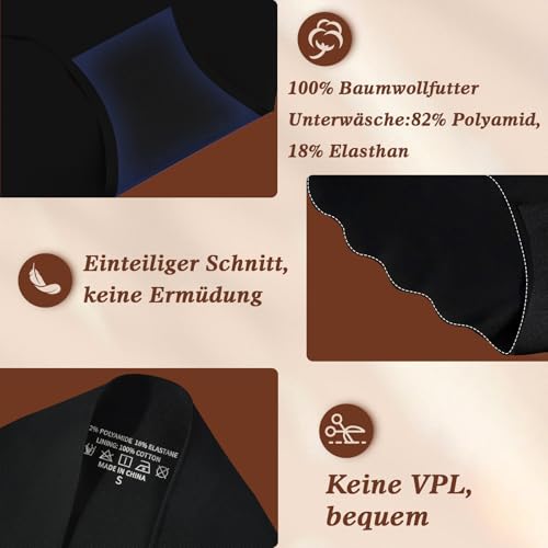 TDONE Unterwäsche Damen Nahtlos,Seamless Slips Damen Taillenslip Bequeme Nahtlose Frauen Unterhosen Women Unterwäsche Mittlere Bis Hohe Taille Aus Eisseide Atmungsaktiv Kühl Sexy 6er Pack