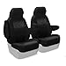 Coverking Custom Fit Front 50/50 Bucket Seat Cover for Select GMC Models - Ballistic (Black)