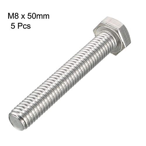 Sourcingmap, bulloni esagonali M8 M8 - 1,25 x 50