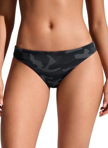 Image of CRZ YOGA Low Waisted Bikini Bottoms | Mid Cut Leg, Medium Bum Coverage, Full Lining, Swim, Bathing Suit Briefs for Women