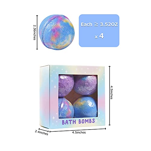 Bath Bombs Set, Handmade Organic Bath Bombs, Made From Essential Oils And Shea Butter Natural Bath, Moisturize Dry Skin, Birthday Gifts For Women, Girls-A #TOP1