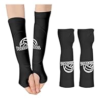 YZROHYI 1 Paar Armmanschetten Volleyball Armschoner Erwachsene Kinder,Armsleeves Volleyball Zubehör,Armstulpen Sport,Unterarmschutz Volleyball Handschutz,Unterarmschoner Volleyball Armschützer-Schwarz