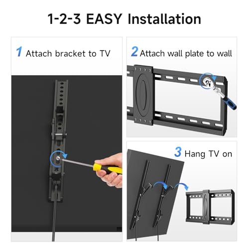 Suptek TV Wall Mount Bracket 38% Off - Fits 37-82" TVs
