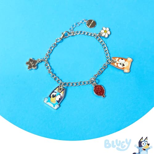 LUV HER Bluey 7" Bracelet with Metal Charms - Bluey & Bingo - Ages 3+4