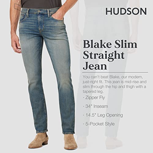 HUDSON Men's Blake Slim Straight Leg Jean, Northern, 30