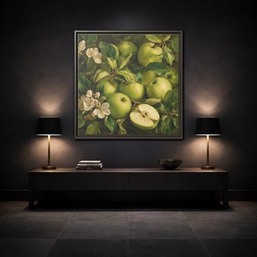 Art mural pommes vertes : ravivez un mur de salle à manger vide - 3