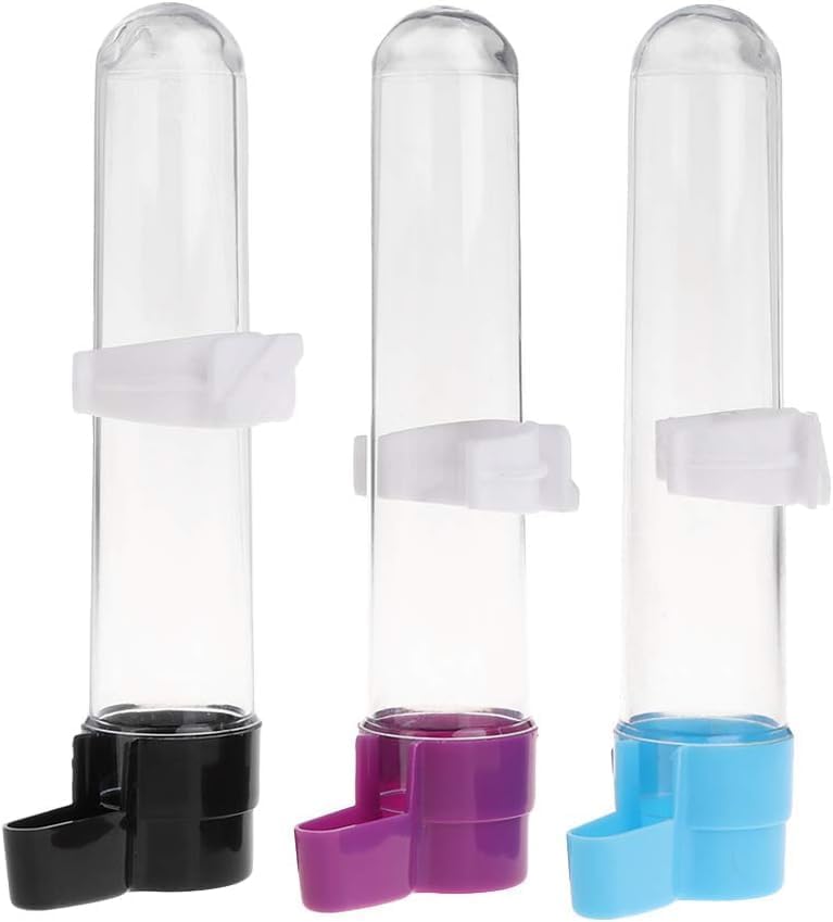 1Pc Random Color Bird Water Dispenser Automatic Feeder Hanging Food Container for Parrot Parakeet Cage Accessories Feeding and Watering Supplies