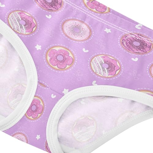 Little Girl Underwear Toddler Panties Kids Undies Sweet Donuts Soft Cotton Briefs 2T-8Y4